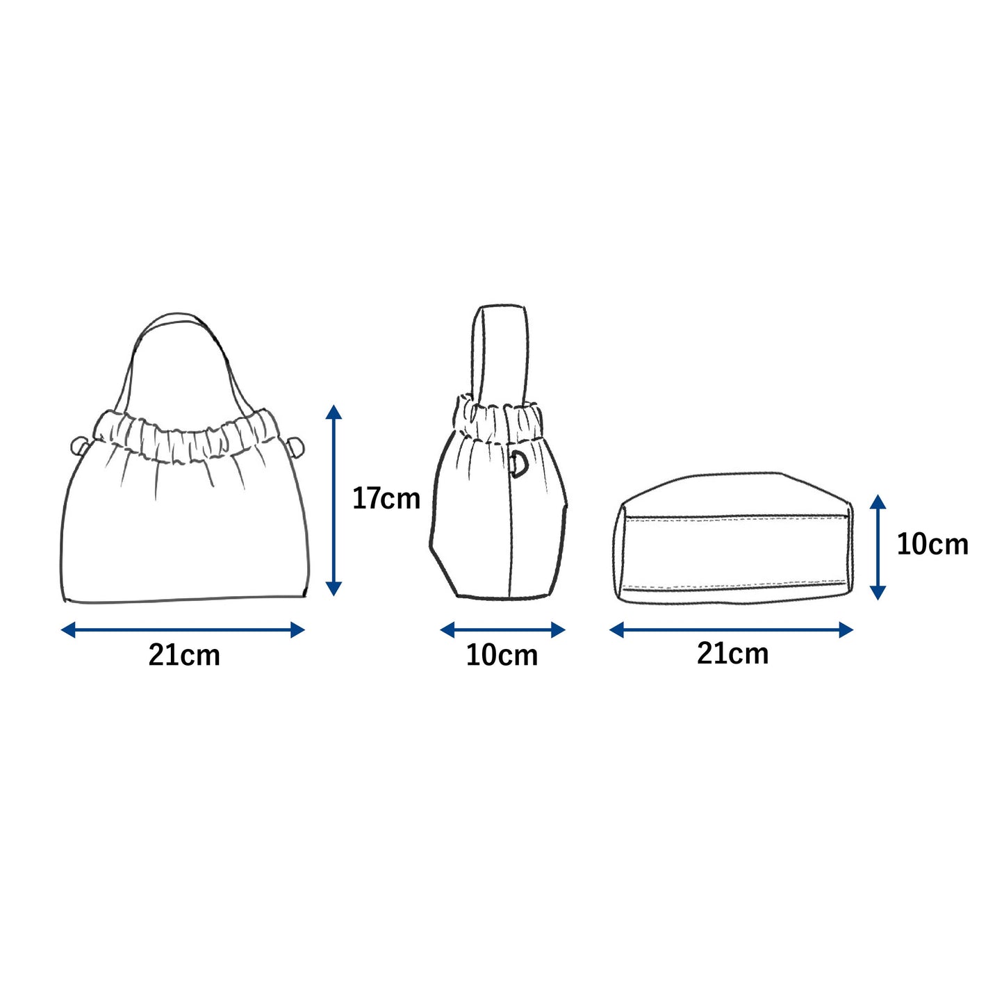 koron マイクロファイバースエード2wayミニバッグ