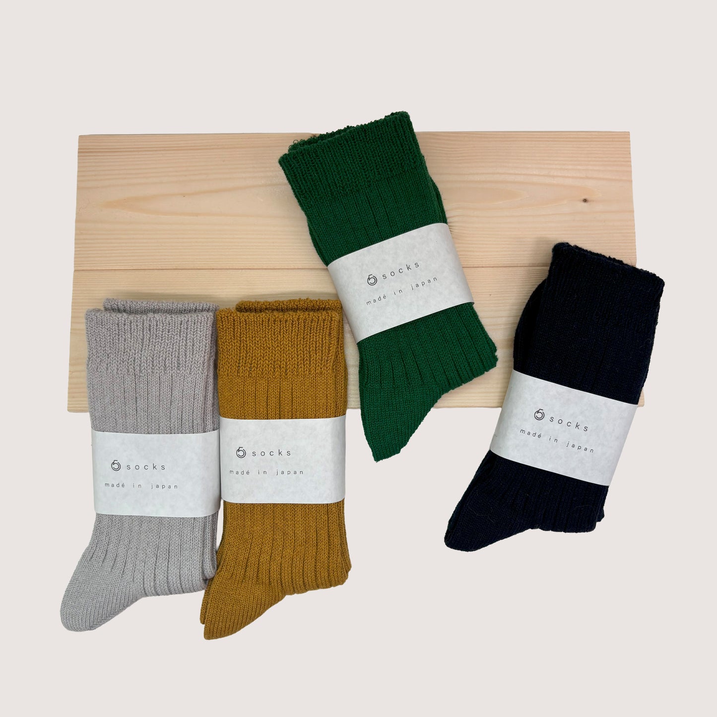 socks リブ柄