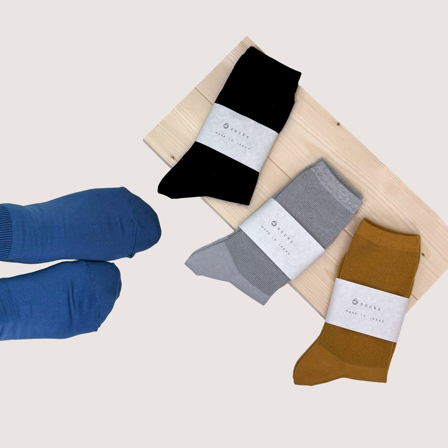socks ハイゲージ細目リブ