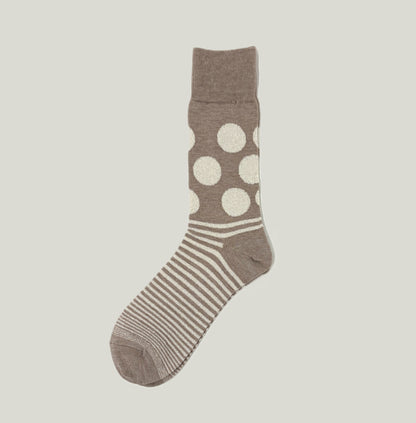 socks ハイゲージドットボーダー